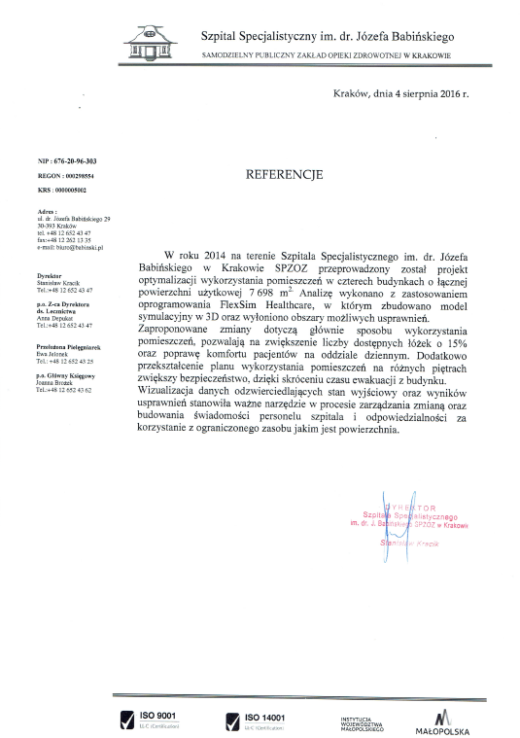 referencje_szpital_optymalizacja_wykorzystania_pomieszczen